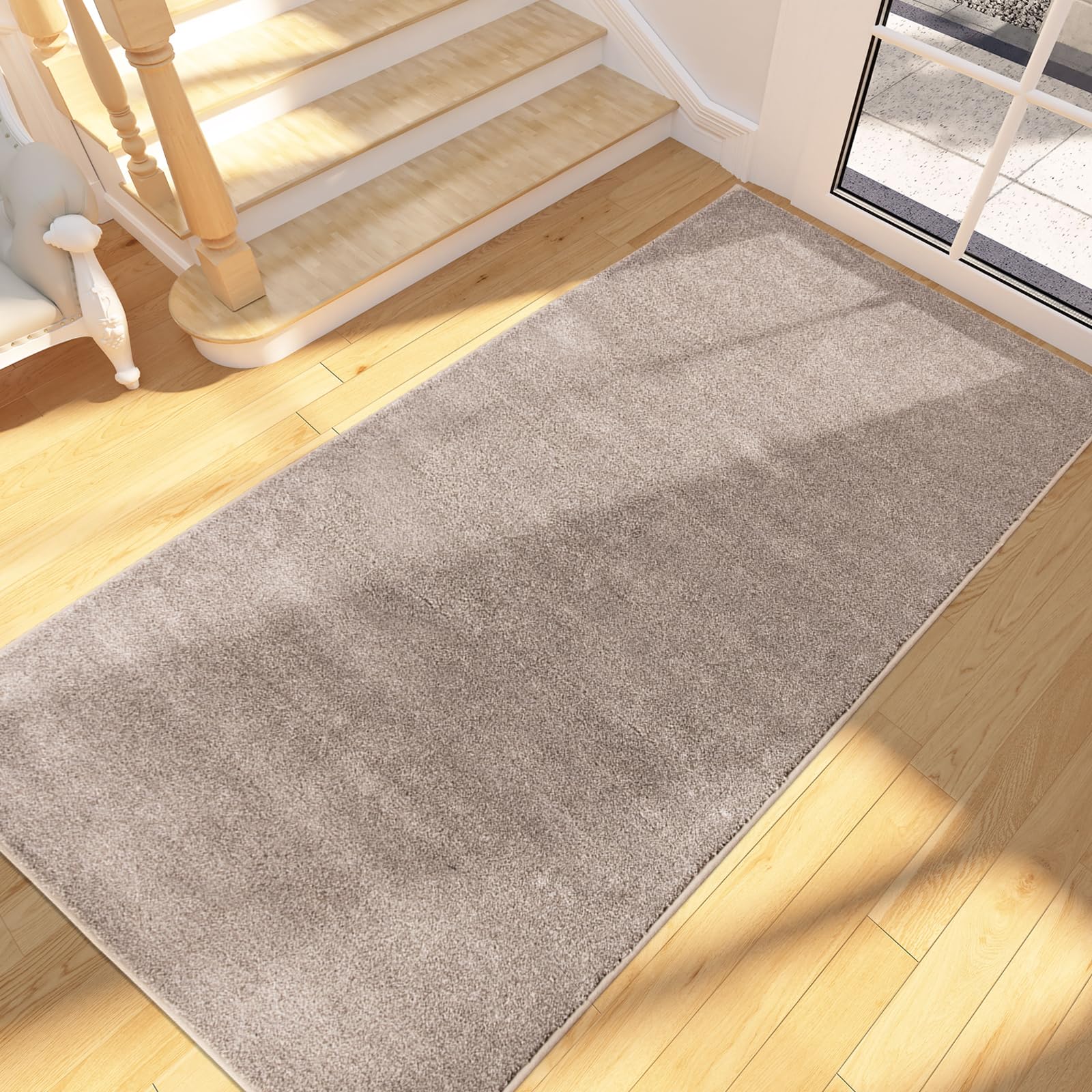FCSDETAIL Dirty Trap Door mat 80 x 178 cm, Non Slip Machine Washable Entrance Rug, Inside Floor Runner for Dog, Door and Hallway