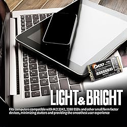 DATO M.2 2242 SSD 512GB, PCIe Gen3 x4 NVMe 1.3