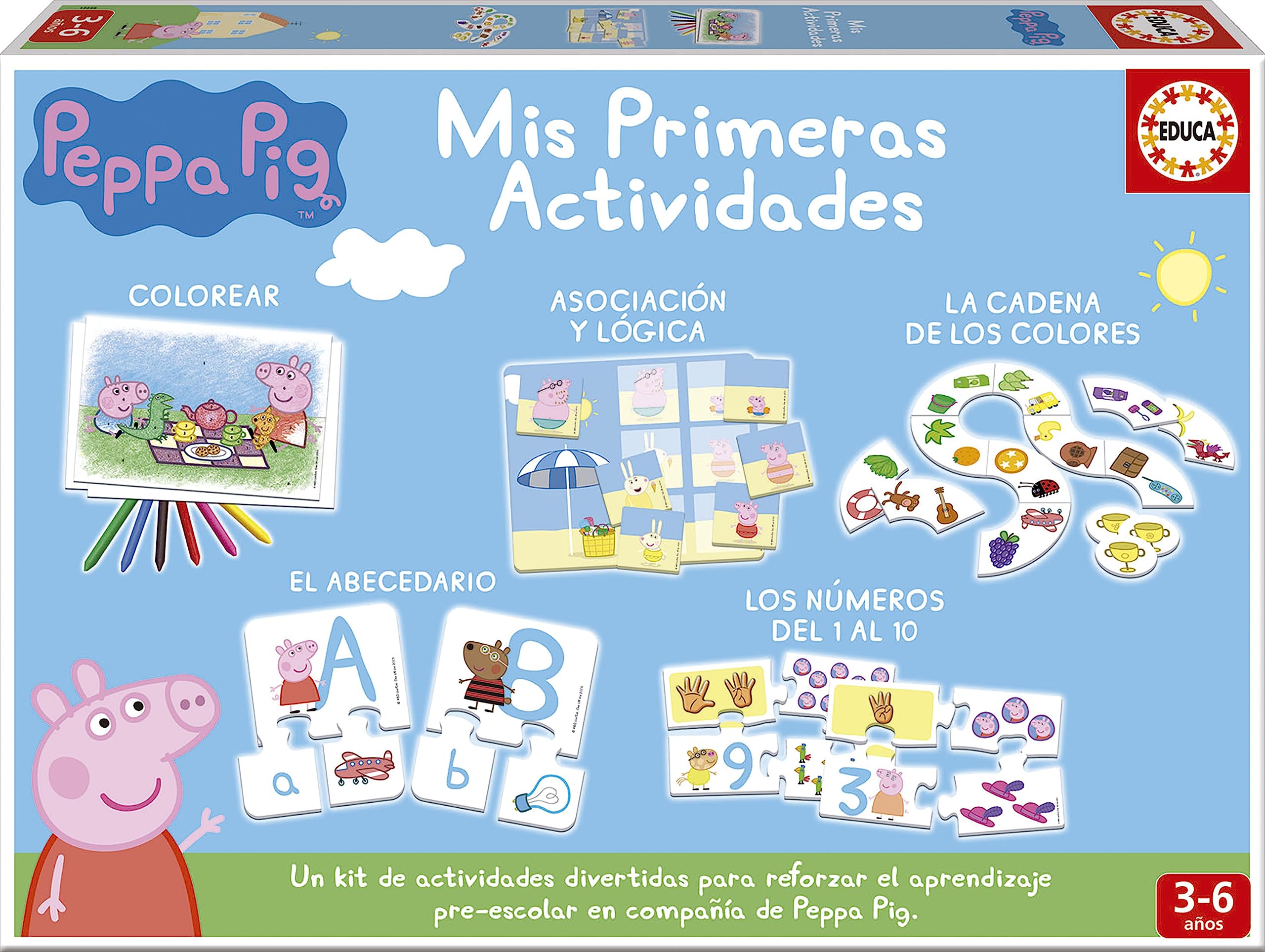 Educa 17249 Mis Primeras Actividades Peppa Pig Educational Game for Babies, Colourful — image 1