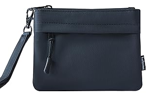 belaven Smell Proof Bag, Smell Proof container, Waterproof Odorless Travel Stash Bag with Mesh Pockets (Black)