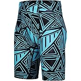 BELEROY Boys' Swim Jammers Competitive Swim Team Suit Youth Kids Athletic Swimming Shorts UPF 50+