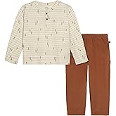 Modern Moments by Gerber baby-boys And Toddler Henley Shirt With Corduroy Pant Set