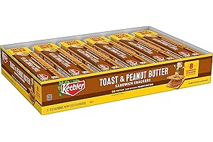 Keebler Toast & Peanut Butter Sandwich Crackers Snack Pack, 1.8 Oz (12-Pack)