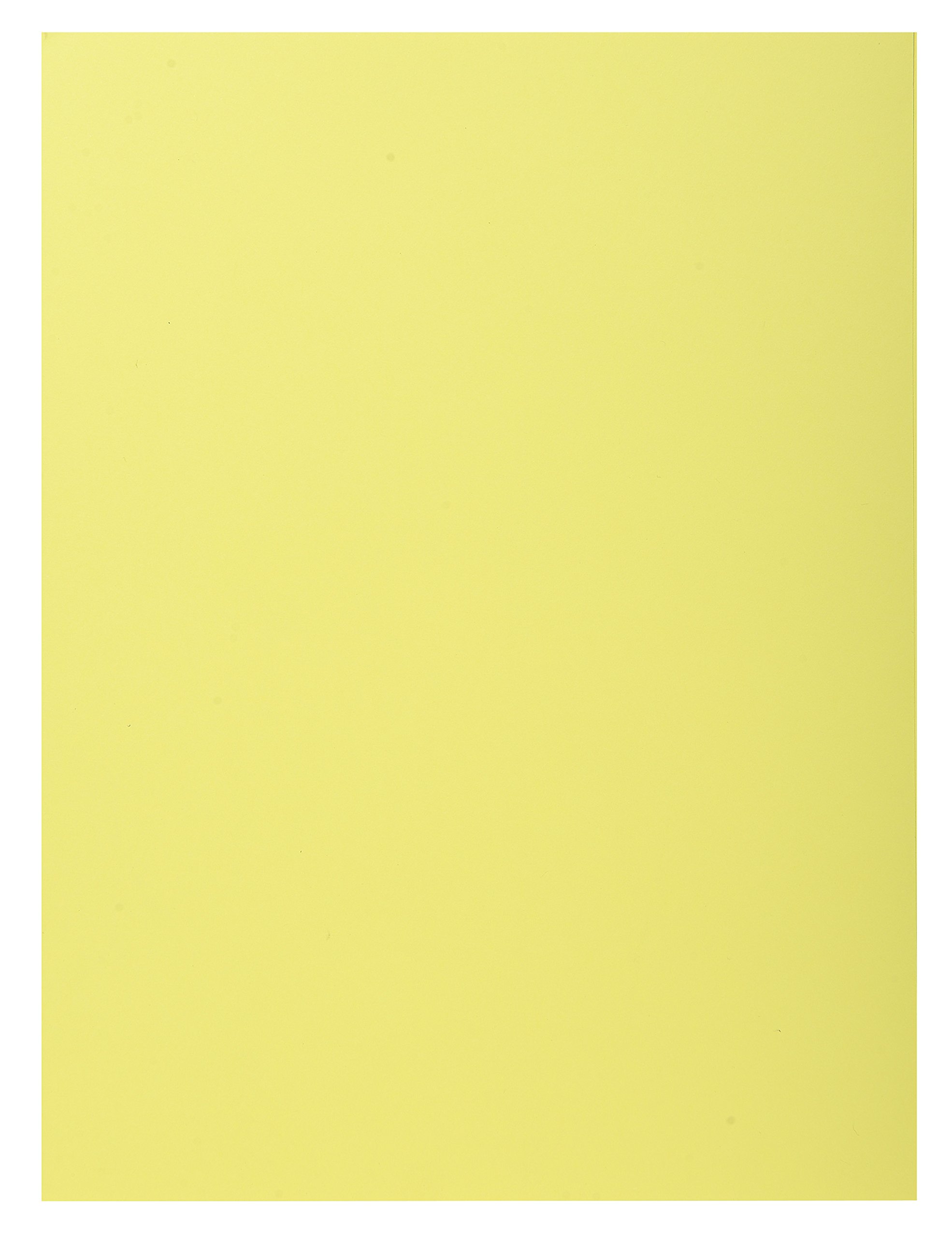 Exacompta - Ref 339005E - Super 210 1-Flap Folders - 240 x 320mm in Size, Suitable for Holding A4 Documents, 210gsm Card, Single Fold Over Flap - Canary Yellow (Pack of 50)