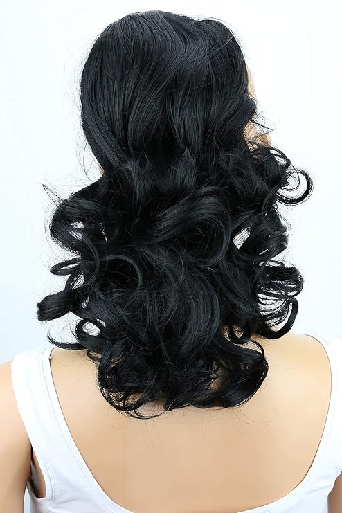 PRETTYSHOP Hair Piece Ponytail Drawstring Extension Wavy Voluminous
