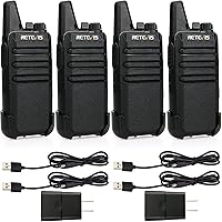 Retevis RT22 Walkie Talkie, 16 CH, FRS, 2 Way Radios Long Range Rechargeable, VOX, Mini, Two Way Radio for Business, Camping,