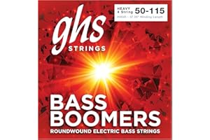 GHS Strings H3045 Bass Boomers Electric Bass Strings, HEAVY SET, 50-115