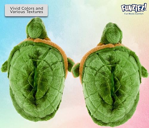 Funziez! Fuzzy Animal Slippers for Women Men, House Shoes, Teddy