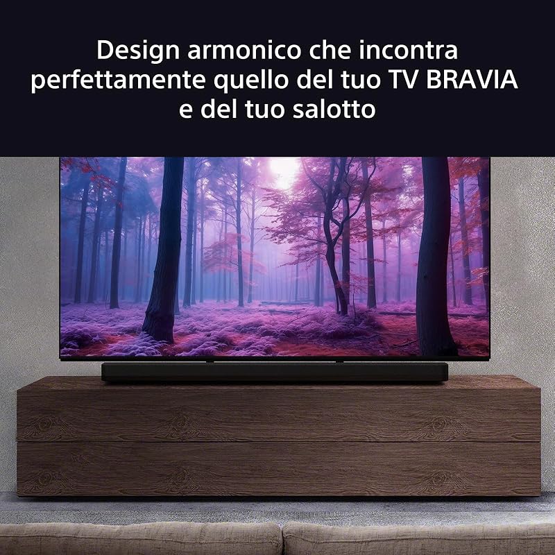 BRAVIA Theatre Bar 9 – Dolby Atmos single soundbar, DTS:X, 13 speakers, Wi-Fi, Bluetooth, 360 Spatial Sound Mapping, Hi Res Audio, Nera, HT-A9000