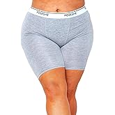 POSESHE Women's Boxer Briefs 8" Inseam, MicroModal Anti-Chafing Boyshorts Underwear S-5xl