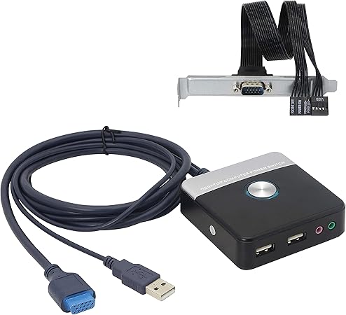 GELRHONR front panel kit with 120cm cable and dual USB ports