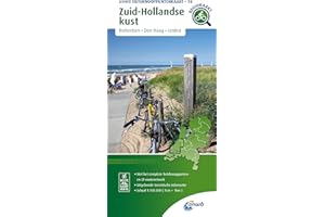 South Holland coast bicycle junction maps: Rotterdam, Den Haag, Leiden (ANWB Fietsknooppuntenkaart (18)): 1:100 000