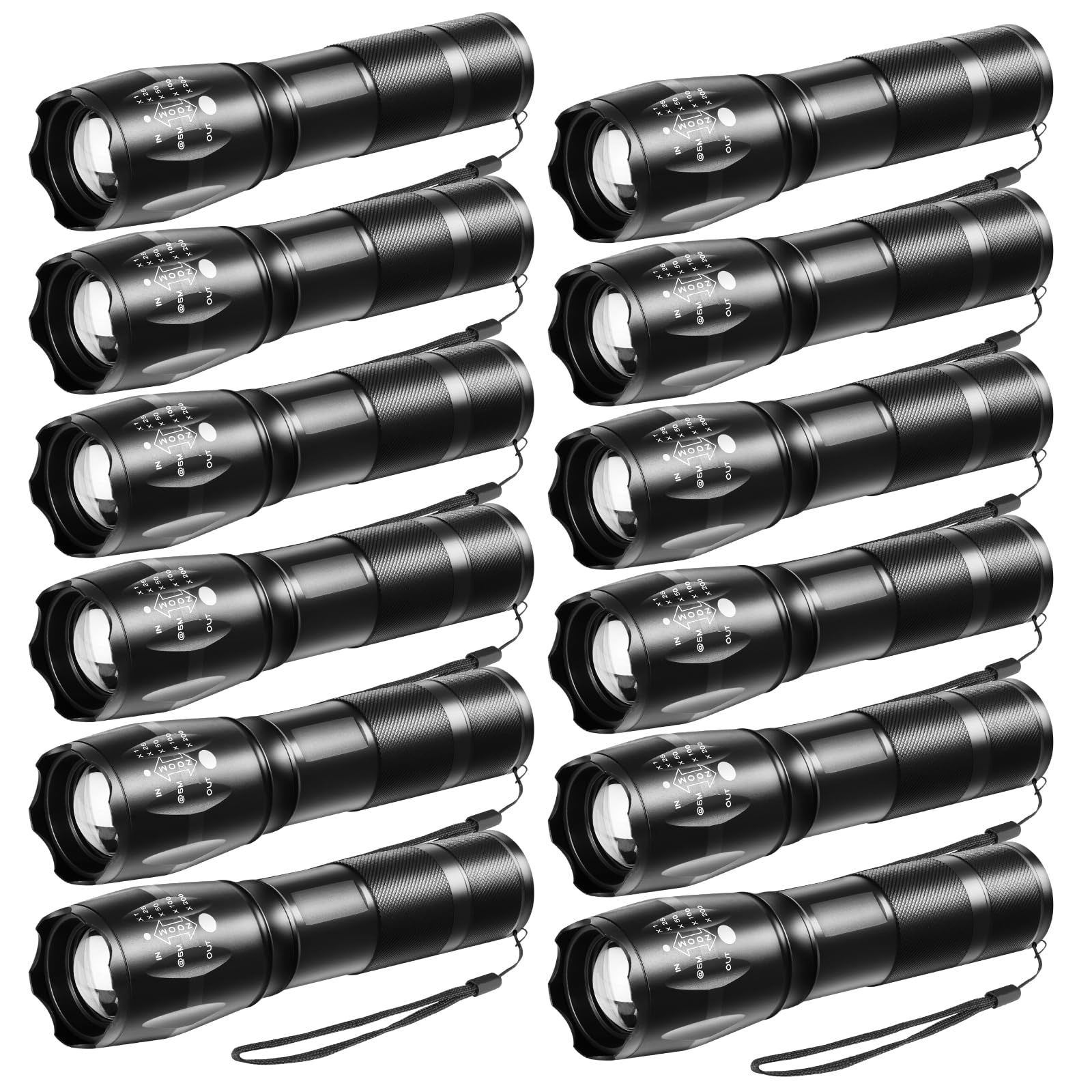 12Pack LED Flashlights High Lumens, 5Mode Tactical Flashlight for Home, Small Flashlights Powerful, Pocket Flashlight Bright, Adjustable Torch Light, Mini Flash Light for Emergencies Camping Outdoor Image 12Pack LED Flashlights High Lumens, 5Mode Tactical Flashlight for Home, Small Flashlights Powerful, Pocket Flashlight Bright, Adjustable Torch Light, Mini Flash Light for Emergencies Camping Outdoor Image