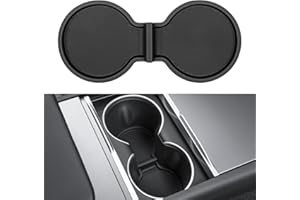 KUNIST for Tesla Model Y 2026 Juniper Cup Holder Inserts Center Console Liner Coasters Mat Pad Compatible with 2017-2026 Mode