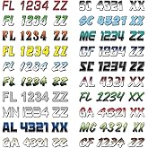 Custom Boat Registration Numbers & Letters / 2 Sets/Vinyl Marine Hull ID Stickers X2 GR