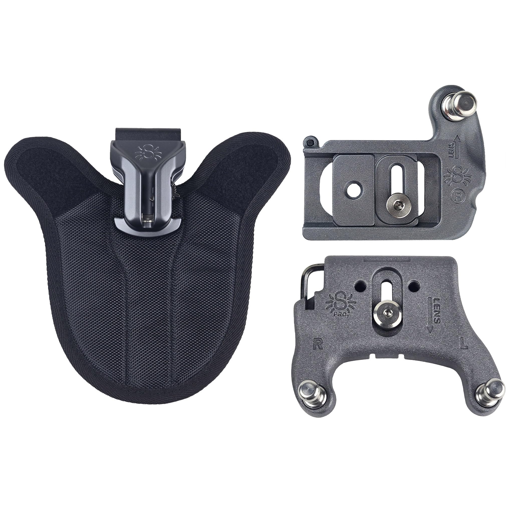 SPIDER HOLSTER – SpiderPro Single to Dual Upgrade Kit v2 for Adding a Second Camera Holster to a SpiderPro Belt with Included DSLR Camera Plate and Mirrorless Camera Plate