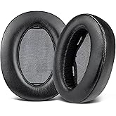 SOULWIT Replacement Earpads for Sony WH-H910N h.Ear on 3 Wireless Noise-Canceling Headphones, Ear Pads Cushions with Soft Protein Leather and Noise Isolation Memory Foam - Black