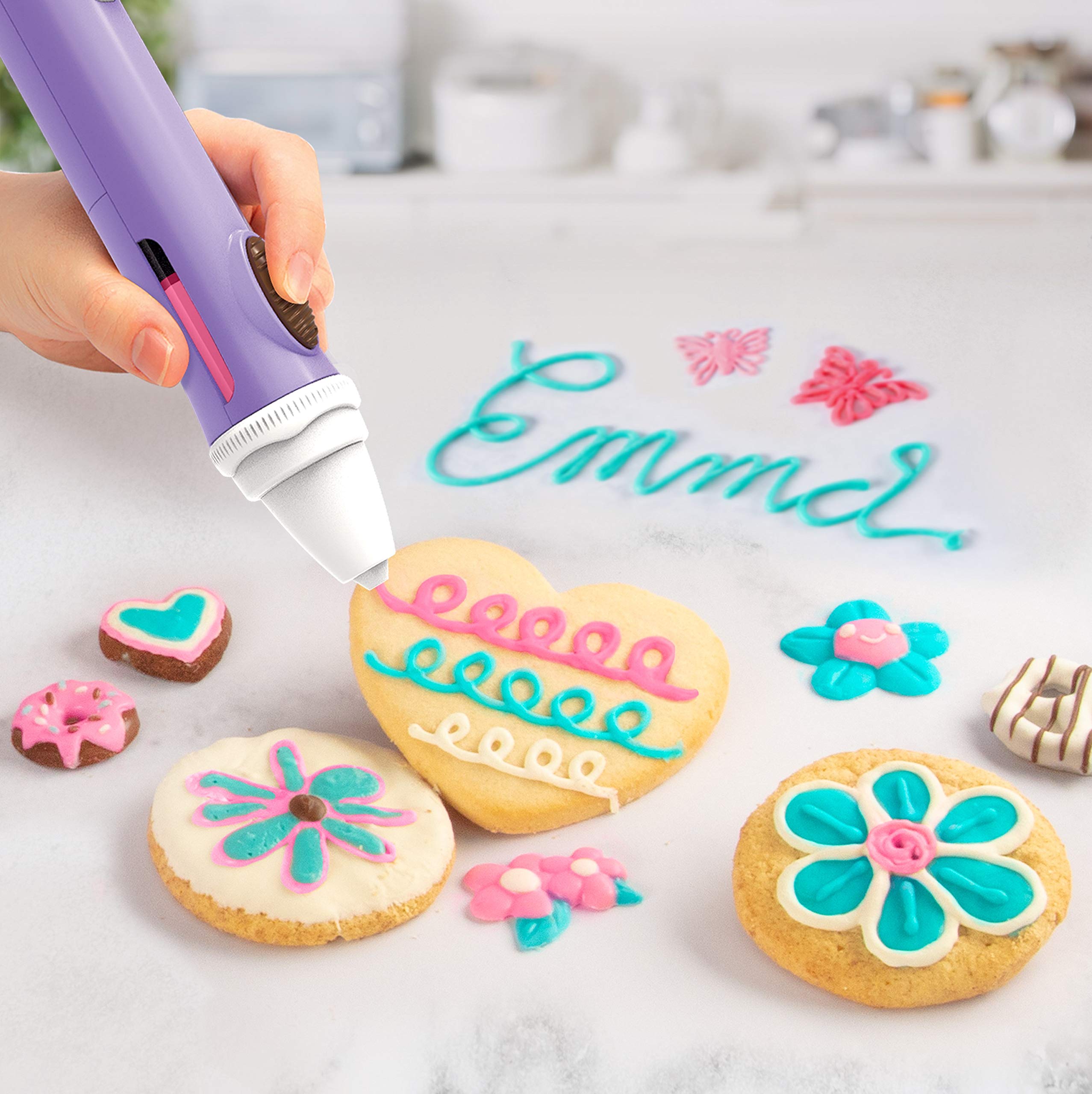Chocolate Pen Real Cooking and 4 Bars of Candy Chocolate, Kids Crafting Baking Kits, Draw in Chocolate and DIY Your Own Baking Creations!