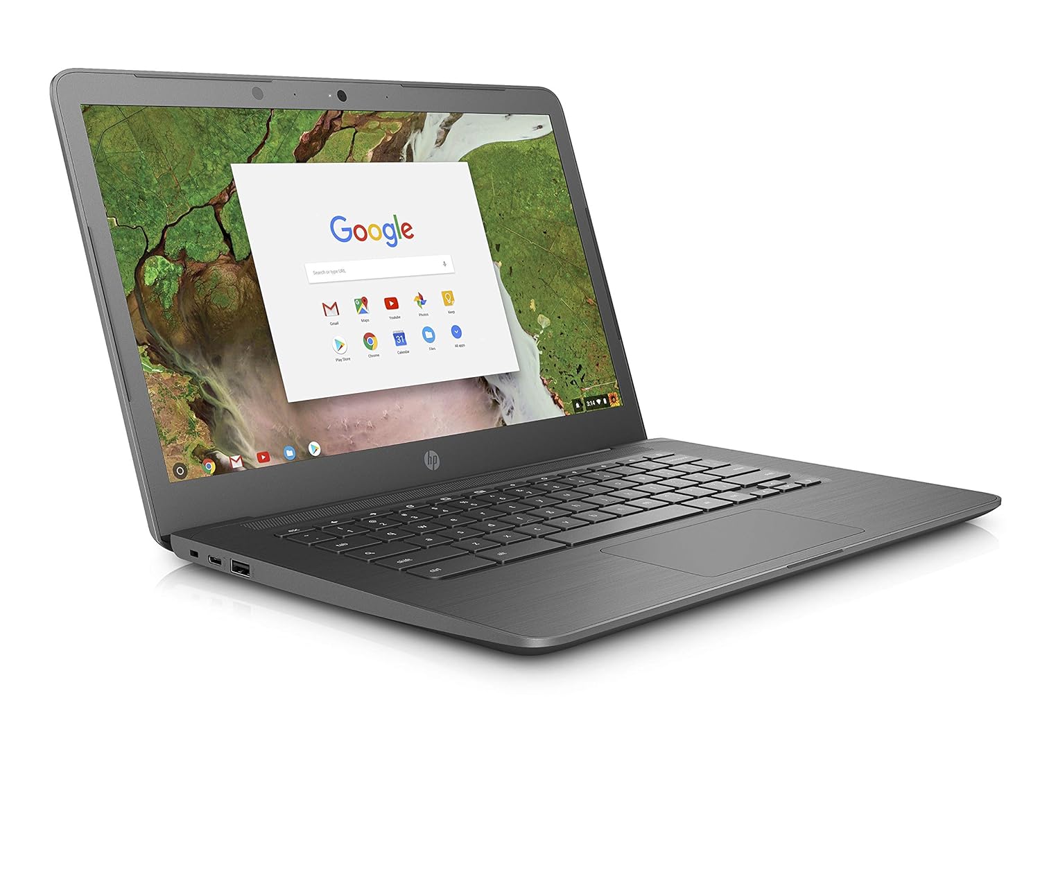 HP Chromebook 14-ca000na 14-Inch Laptop - (Grey) (Intel Celeron Dual Core,  4 GB RAM, 32 GB eMMC, 100 GB Google Drive Storage For 2 Years, Intel HD  Graphics ...