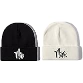Hepandy Mr and Mrs Beanie Hats for Men Women