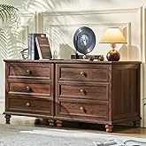 Joaxswe Farmhouse Nightstand Set of 2 with Charging Station, 24" Wide End Table with 3 Drawers,Dresser for Bedroom,Bed Side T