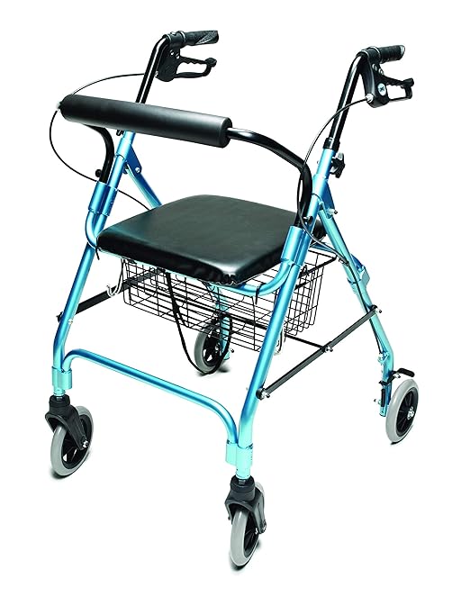 Lumex WALKABOUT Lite Four-Wheel andador Color: Aqua: Amazon.es