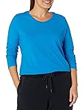 Just My Size Women's Plus Size Vneck Long Sleeve