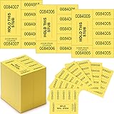 Kosiz 1000 Sheets 5 Bid Raffle Ticket Numbers
