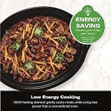 Hamilton Beach 3.5L Comfort Cook Slow Cooker 160W Energy Efficient Black view 9