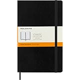 Moleskine Classic Notebook, Soft Cover, Large (5 x 8.25") Ruled/Lined
