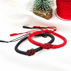Knitted Colors Red String Bracelets Couples Gifts