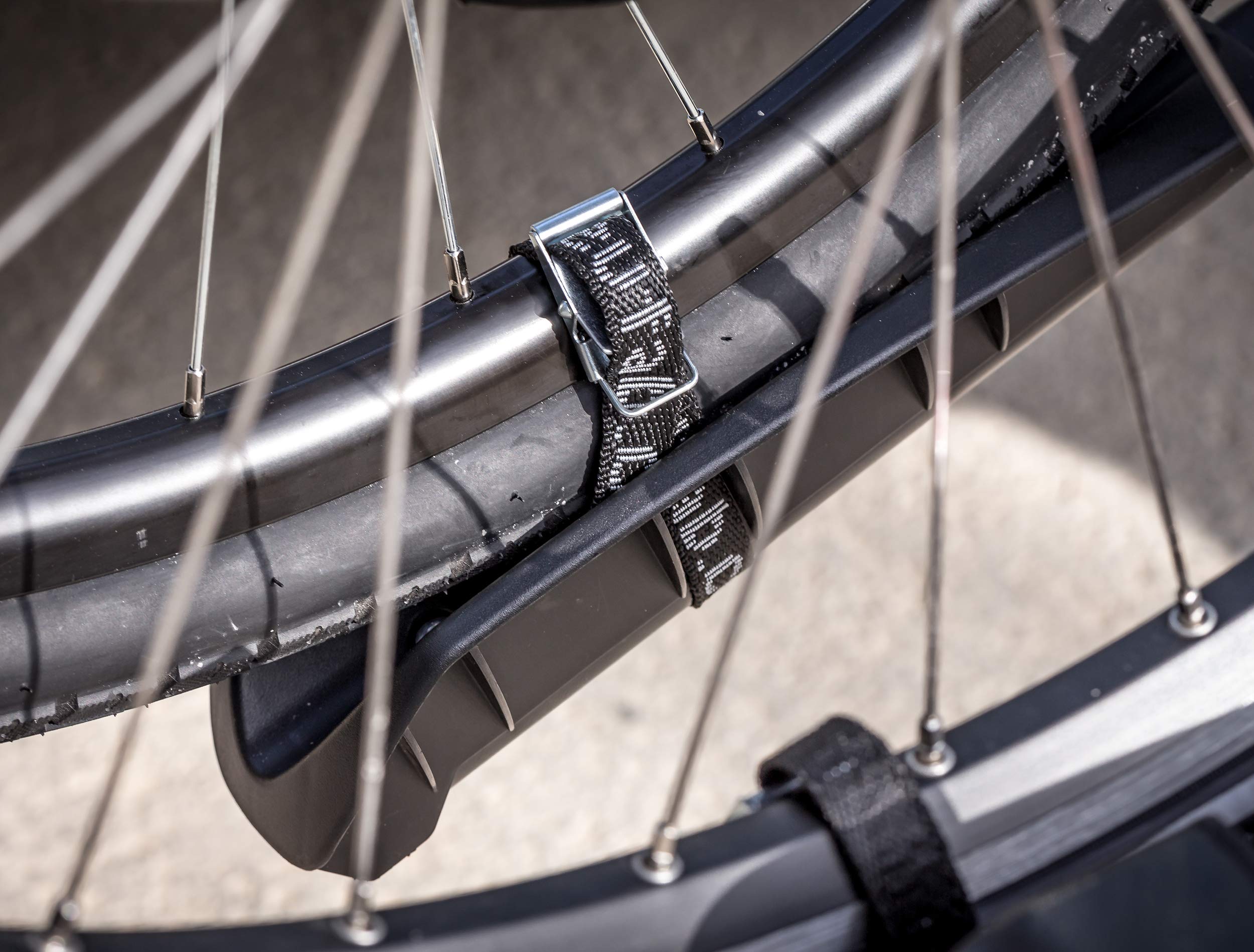 EUFAB 11563 Fahrradträger CROW, E-Bike geeignet, teilweise vormontiert, Diebstahlschutz, für 2 Fahrräder, für Anhängerkupplung, schwarz 8