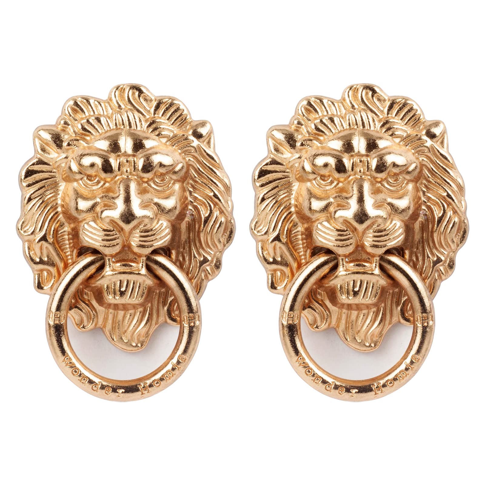 Photo 1 of [2 Pack] Lion Head Cell Phone Ring Holder Stand, Finger Ring Kickstand with Polished Metal Phone Grip, Smartphone Accessories?Gold?