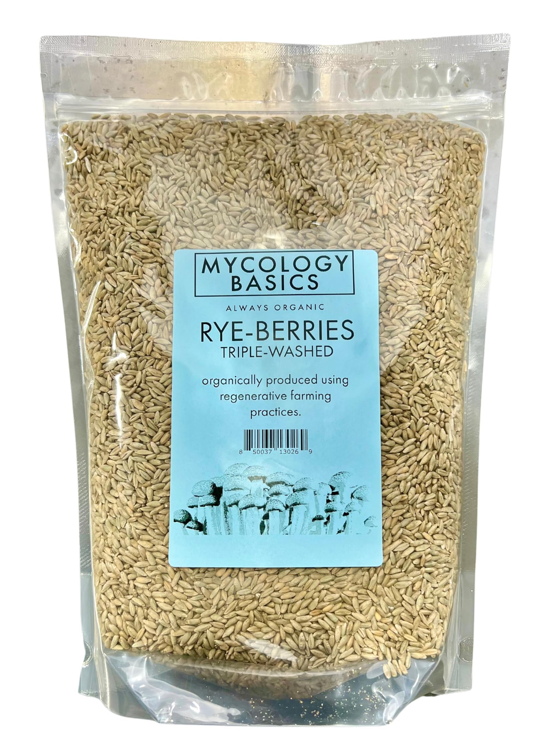 Rye Berries for Mushroom Spawn - Organic, Triple