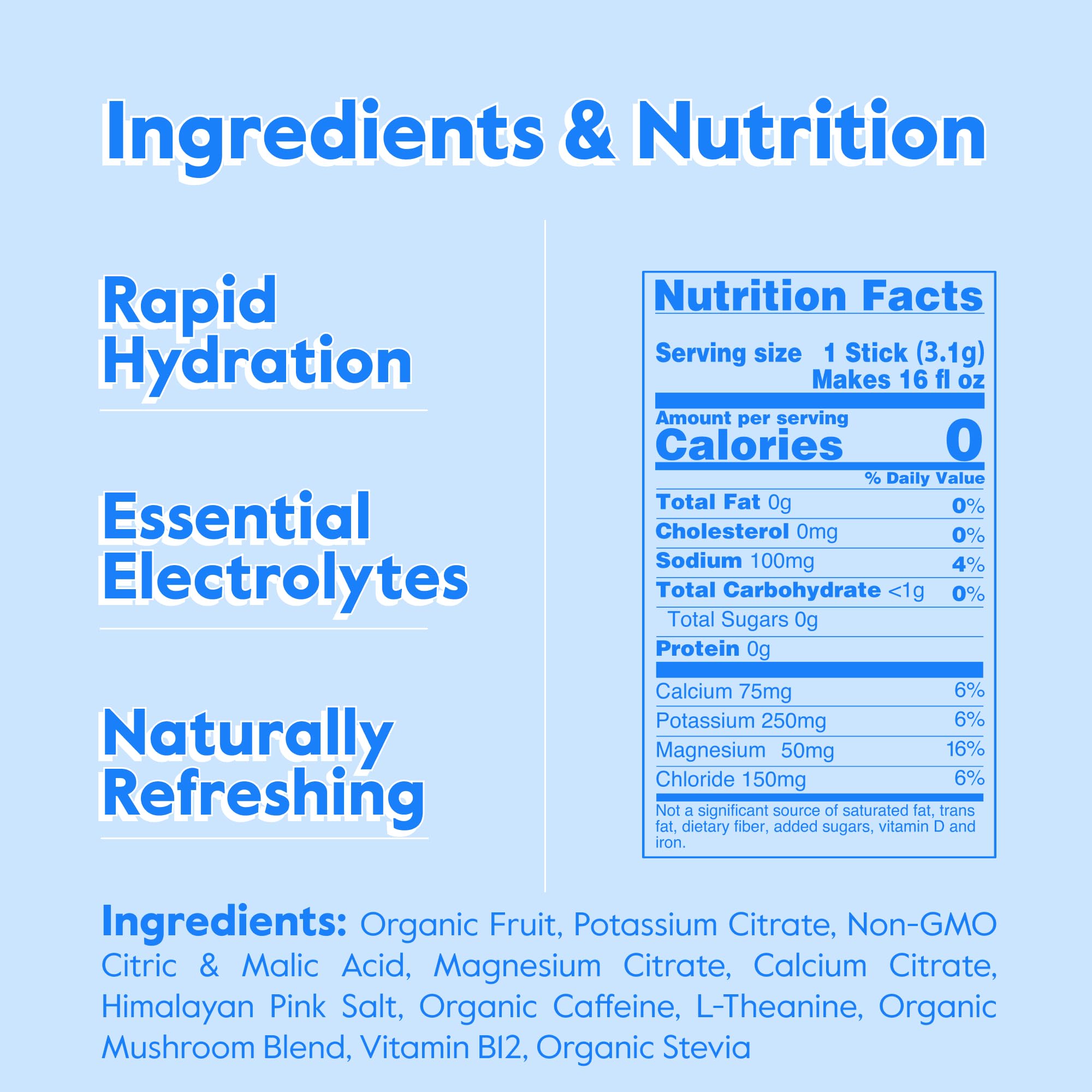 Nectar Energy Booster - Organic Caffeine, B12 & Electrolytes - Sugar Free & Zero Calorie – Healthy Coffee, Energy Drink & Soda Alternative – Hydration & Energy Supplement (Variety 30 Powder Packets)