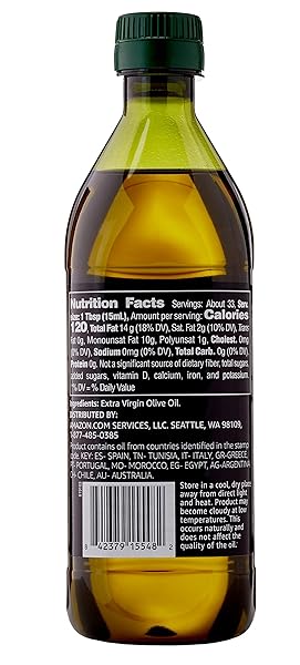 AMAZON GROCERY, EXTRA VIRGIN OLIVE OIL, 16.9 FL OZ