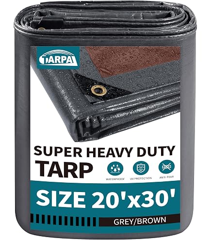Core Tarps Extreme Heavy Duty 20 Mil Tarp Cover, Waterproof, UV