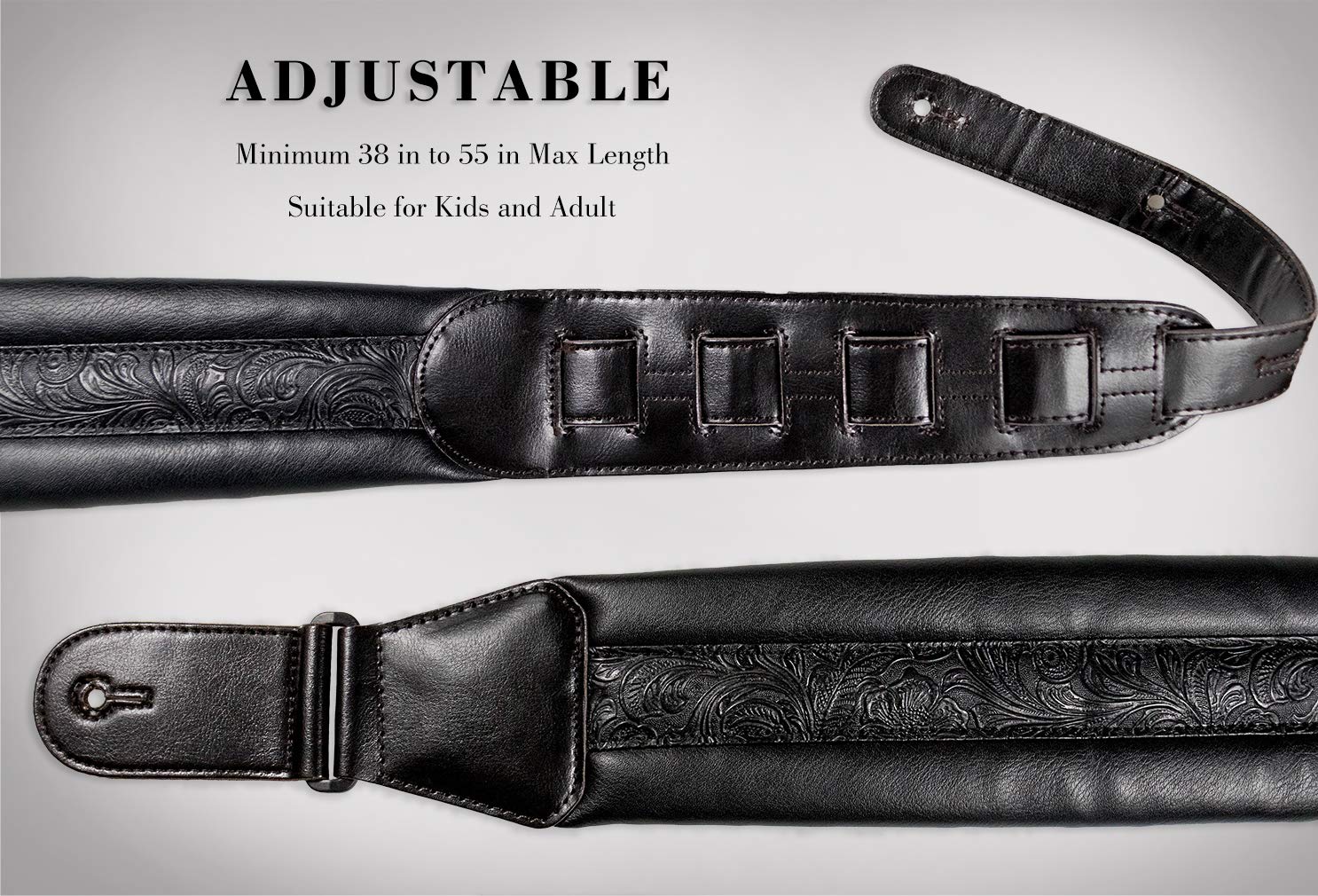 Custodia Per Chitarra Acustica OcioDual - Borsa Morbida In Nylon Con Tracolla E Tasche - Foto 2