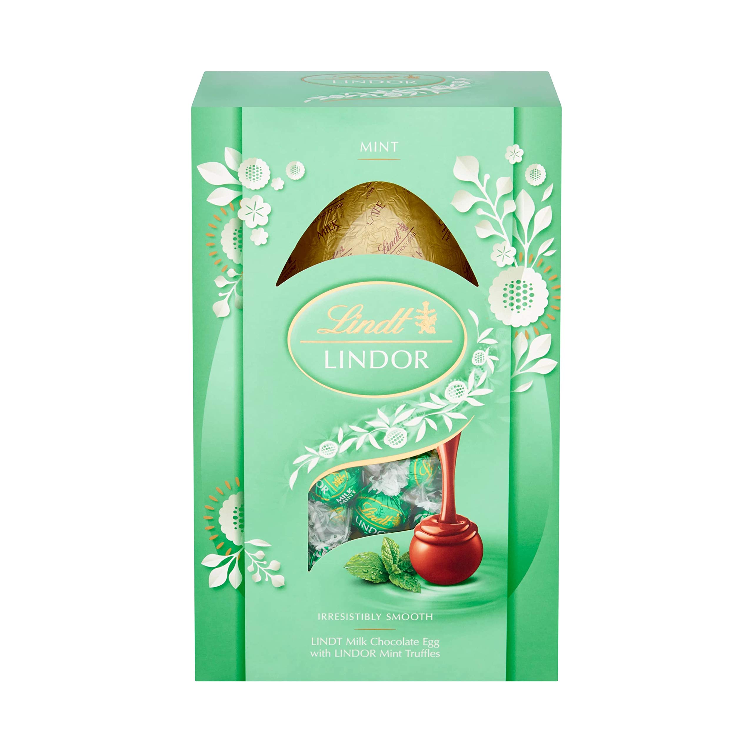 LindtLindor Milk Chocolate Easter Egg with Mint Truffles 260g