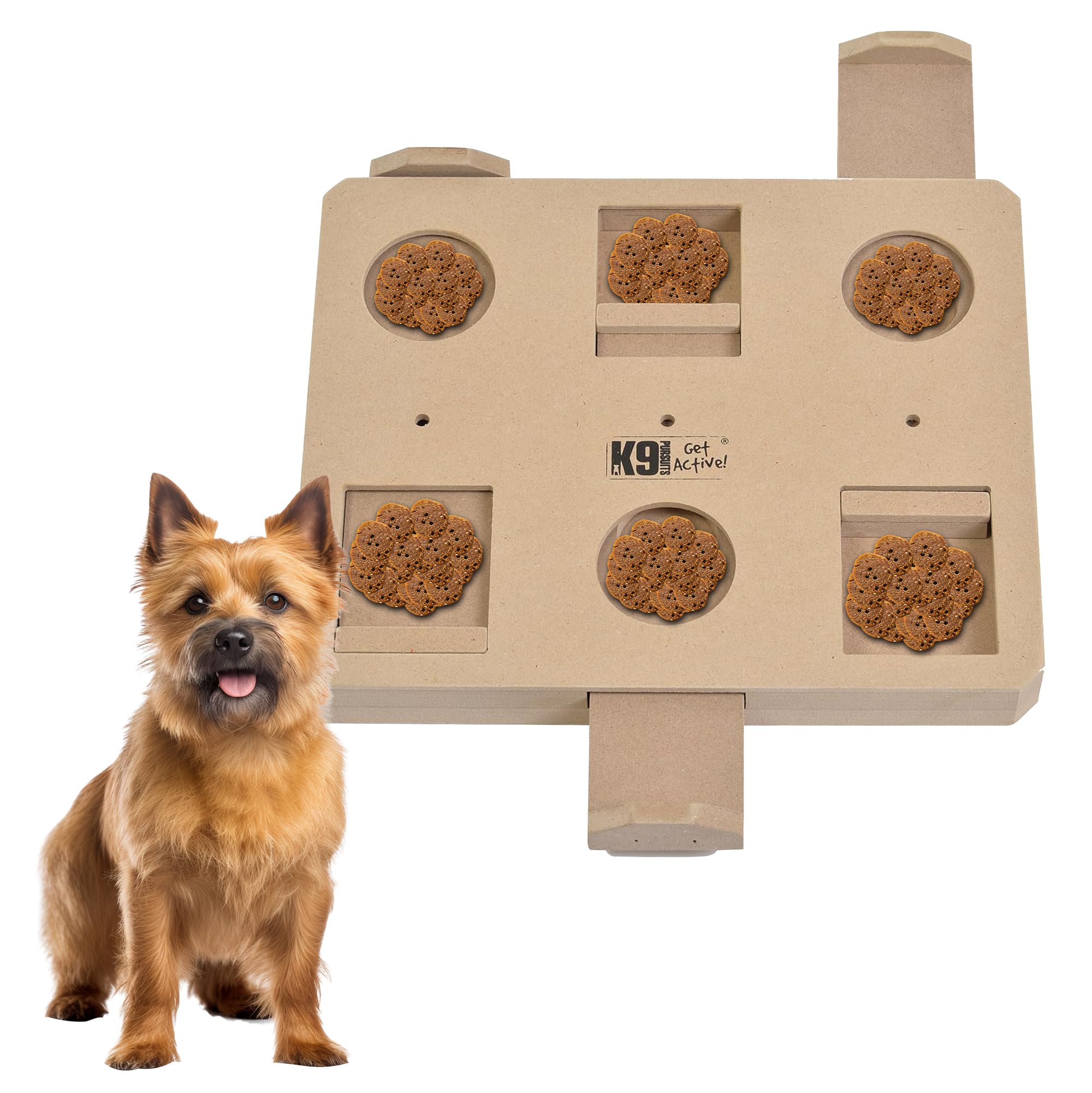 K9 Pursuits Poirot IQ Game For Playful Eating | Puzzle Slow Feeder Dog Bowl For Mental Health & Training | Interactive Feeder Toys For Dog's Food | Recyclable Dog Treat Dispenser Toy For Puppies