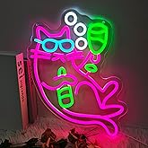 Cat Beer Neon Signs Cat Gifts for Men (Women) Home Decor Cat Beer Pink Led Sign Bar Light Up Signs for Bedroom Men Cave Decor Birthday Party