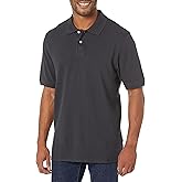 Amazon Essentials Men's Regular-Fit Cotton Pique Polo Shirt (Available in Big & Tall)