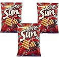 ORION SUNCHIP CORNCHIP BASED Garlic Baguette/Hot & Spicy (135G) Big Size Korean Chip (Sweet & Spicy, Pack of 3)
