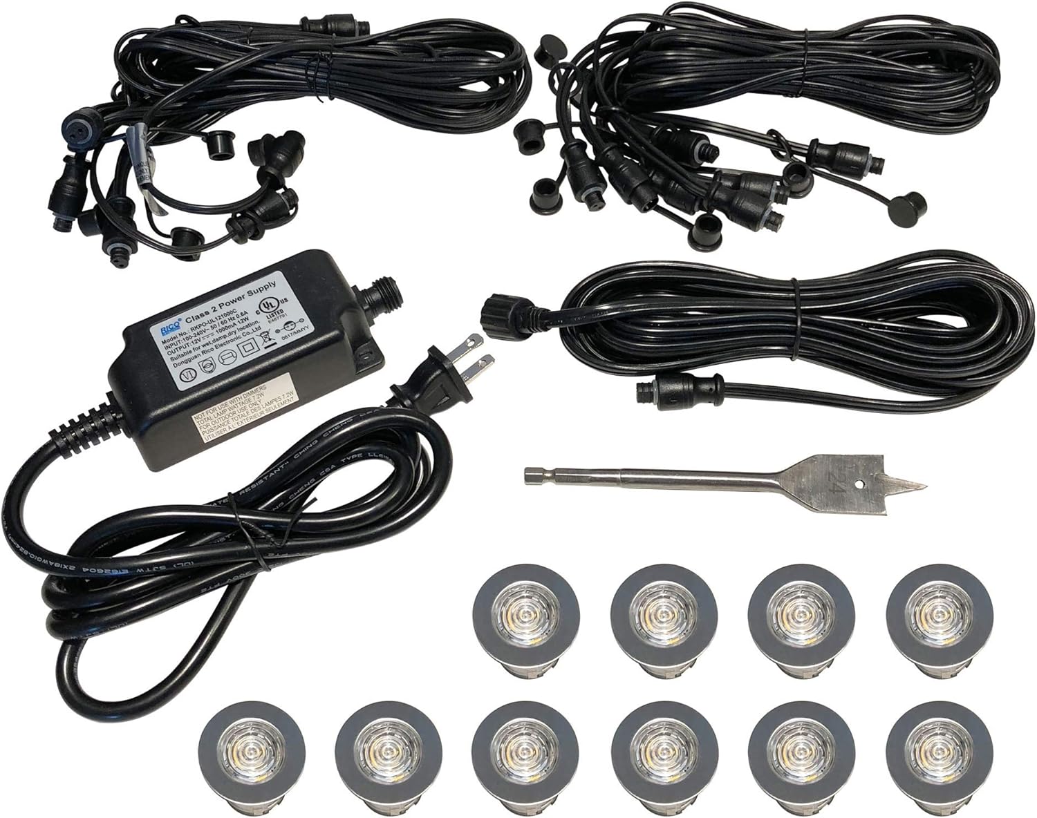 ZipLED Deck Light LED Kit in 316L Stainless Steel, 12V Low Voltage