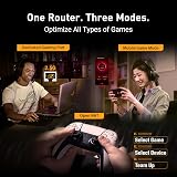 ASUS TUF Gaming BE6500 WiFi 7 Router Dual Band 6500 Mbps 4K-QAM MLO view 6