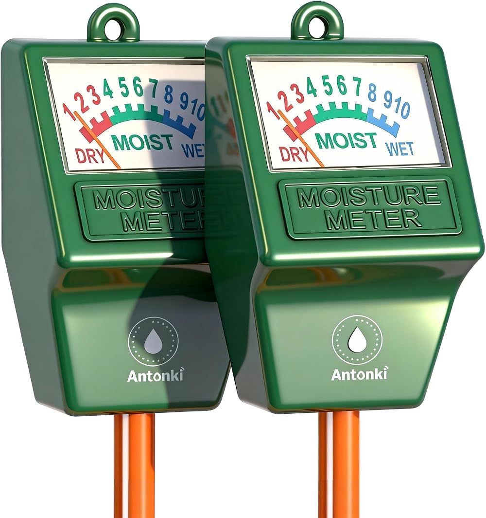 Antonki 2 Pack Plant Water Meter Soil Moisture Hygrometer Sensor Kit