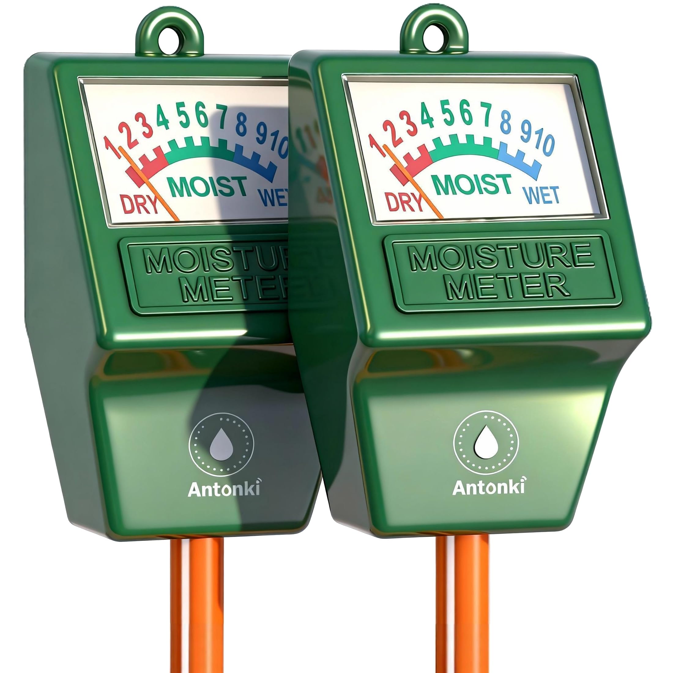 [2pack Soil Moisture Meter ] Dr.meter Hygrometer Moisture Sensor Meter for Garden, Farm, Lawn Plants Indoor & Outdoor(no