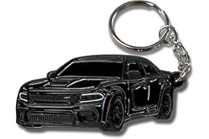 FOUR WHEEL BEAST DODGE Charger Keychain - Officially Licensed - Accessories SRT Toy Car Metal – Cool Car Key Chain Men Gift