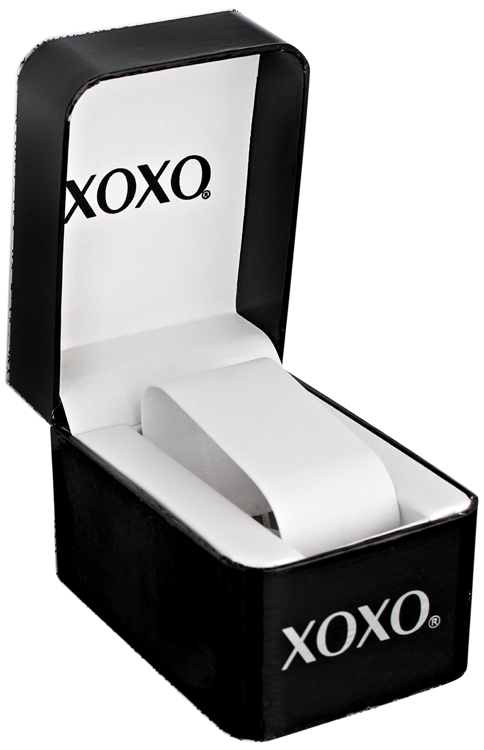 Accutime XOXO Women's Silver-Tone Bracelet Watch with Crystal Accents, Multi-Dial Face, Quartz Analog Movement, and Box – Stylish Fashion Accessory for Everyday Wear