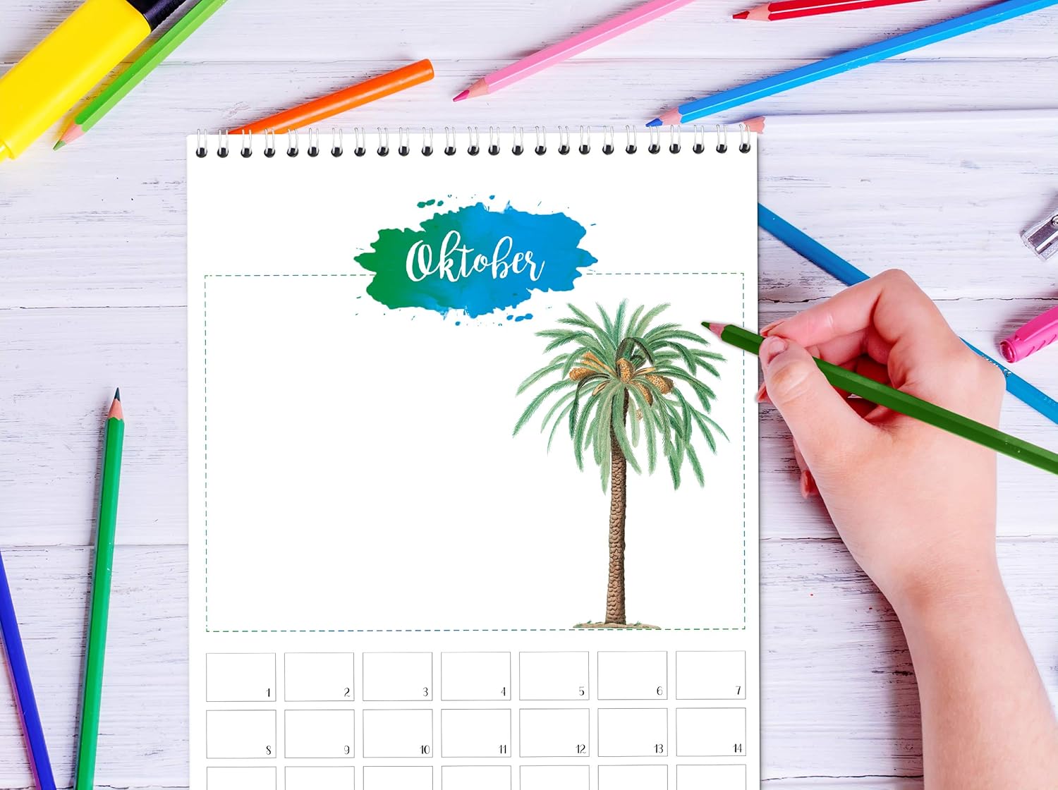 Calendrier Perpetuel Calendrier Photo Calendrier Creatif De Sophies Kartenwelt Sans Annee Calendrier Artisanal A Concevoir Soi Meme Au Format Aquarelles Ii Calendriers Muraux Fournitures De Bureau Zwembaddebeemd Nl